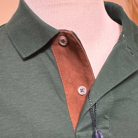 Ralph Lauren Men's Deep Green Polo Long  Sleeve Men’s Shirt Size L NWT. - Picture 5 of 9
